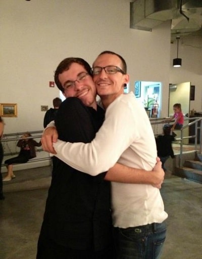 A picture of Jaime Bennington with his late father.